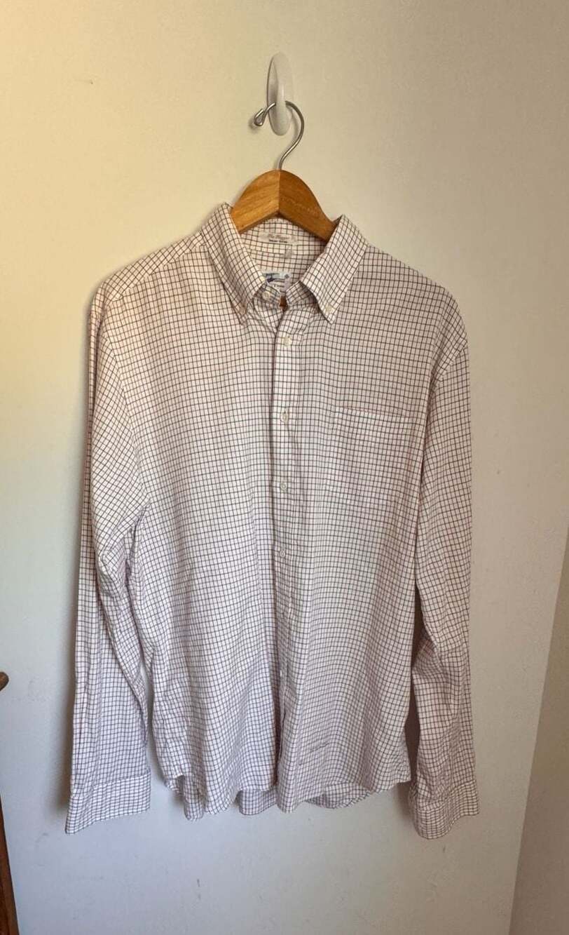 Gant Rugger The Hugger Dreamy Oxford Button-Down Shirt Tattersall Check